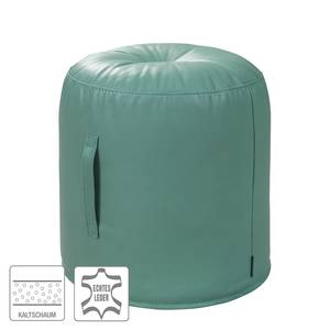 Tabouret Cilaos Cuir véritable - Turquoise