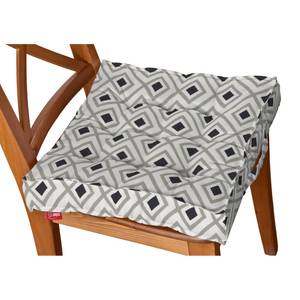 Coussin d‘assise Tutli Coton - Blanc / Noir - Blanc / Noir