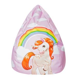 Pouf poire BeanBag Unicorn L Tissu - Rose