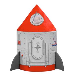 Sitzsack Dotcom Rocket Webstoff - Rot / Grau