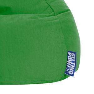 Pouf a sacco Easy L Microfibra - Verde