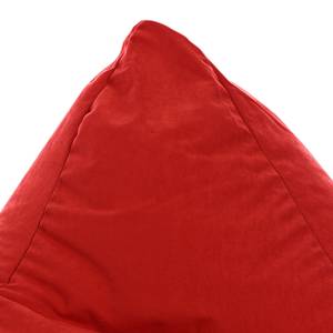 Pouf a sacco Easy L Microfibra - Rosso ciliegia