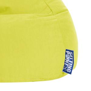 Pouf a sacco Easy L Microfibra - Giallo pastello