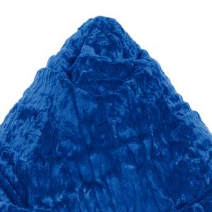 Pouf a sacco Fluffy XL Peluche blu - Blu cobalto
