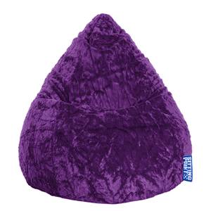 Pouf a sacco Fluffy XL Peluche blu - Viola