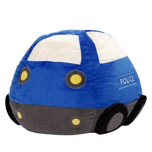 Grand pouf Kidding Police Tissu - Bleu