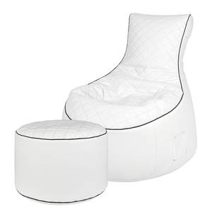 Pouf a sacco Swing Modo Tap Similpelle - Bianco