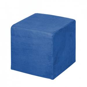 Pouf cubo Fredrik Tessuto blu