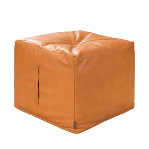 Pouf Aviron Cuir véritable - Cognac