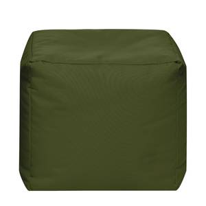 Pouf cubo Scuba Cube Tessuto piatto - Verde oliva