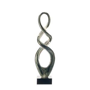 Skulptur Turn 49 cm - Grau/Schwarz