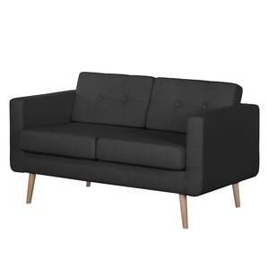 Sofa Croom I (2-Sitzer) Webstoff Polia: Dunkelgrau