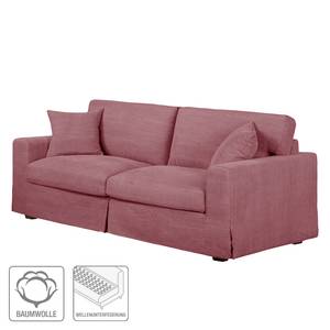 Sofa Alvito I (3-Sitzer) Webstoff Pastellrot