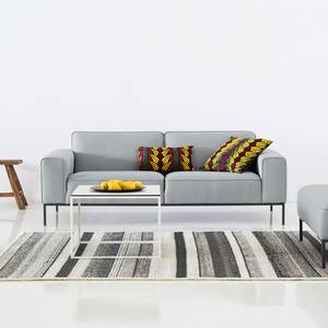 Sofa Ampio (3-Sitzer) Webstoff Stoff Floreana: Hellgrau - Grau