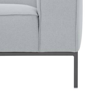 Sofa Ampio (3-Sitzer) Webstoff Stoff Floreana: Hellgrau - Grau