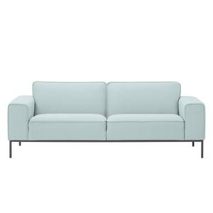 Sofa Ampio (3-Sitzer) Webstoff Stoff Floreana: Mintgrün - Grau