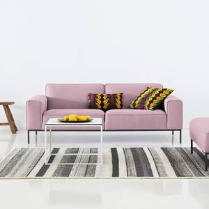 Sofa Ampio (3-Sitzer) Webstoff Stoff Floreana: Rosa - Grau