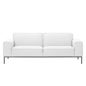 Sofa Ampio (3-Sitzer) Webstoff Stoff Floreana: Weiß - Grau