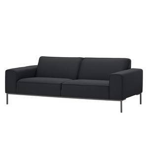 Sofa Ampio (3-Sitzer) Webstoff Stoff Naya: Anthrazit - Grau