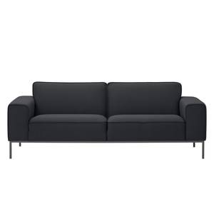 Sofa Ampio (3-Sitzer) Webstoff Stoff Naya: Anthrazit - Grau