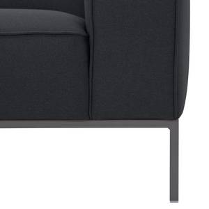 Sofa Ampio (3-Sitzer) Webstoff Stoff Naya: Anthrazit - Grau