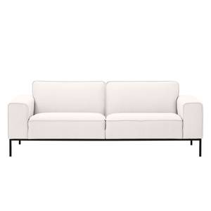 Sofa Ampio (3-Sitzer) Webstoff Stoff Floreana: Beige - Schwarz