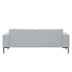 Sofa Ampio (3-Sitzer) Webstoff Stoff Floreana: Hellgrau - Schwarz