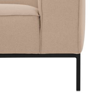 Sofa Ampio (3-Sitzer) Webstoff Stoff Floreana: Kamel - Schwarz