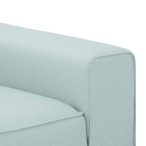 Sofa Ampio (3-Sitzer) Webstoff Stoff Floreana: Mintgrün - Schwarz