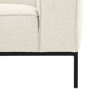 Sofa Ampio (3-Sitzer) Webstoff Stoff Naya: Hellbeige - Schwarz