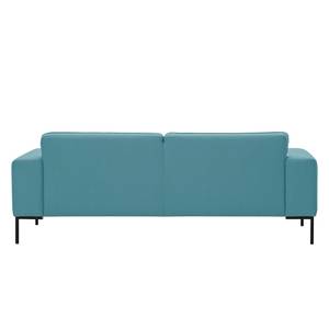 Sofa Ampio (3-Sitzer) Webstoff Stoff Naya: Türkis - Schwarz