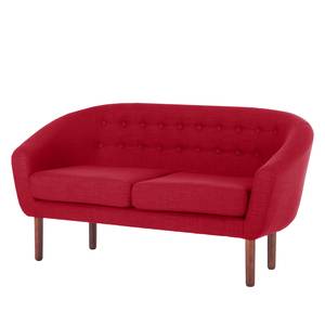 Sofa Anna (2-Sitzer) Webstoff Dunkelrot