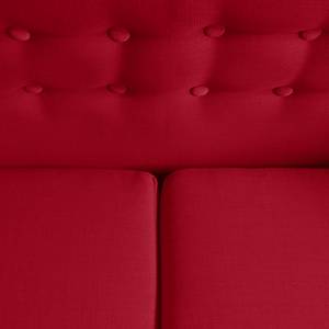 Canapé Anna (2 places) Textile - Rouge foncé