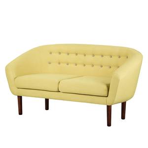 Sofa Anna (2-Sitzer) Webstoff Stoff Meda: Gelb