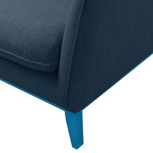 Sofa Argoon (2-Sitzer) Webstoff Füße Blau - Dunkelblau