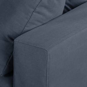 Sofa Ashton (2-Sitzer) Baumwollstoff Baumwollstoff - Blau