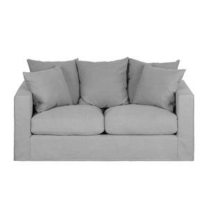 Sofa Ashton (2-Sitzer) Baumwollstoff Baumwollstoff - Hellgrau