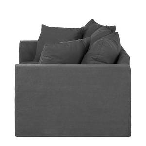 Canapé Ashton (3 places) Tissu en coton gris clair - Gris