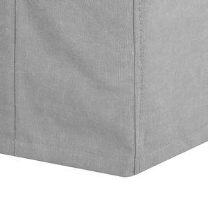 Canapé Ashton (3 places) Tissu en coton gris clair - Gris clair
