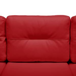 Sofa Wyke II (3-Sitzer mit Hocker) Kunstleder - Rot