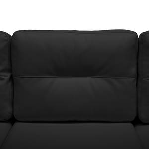 Sofa Wyke II (3-Sitzer mit Hocker) Kunstleder - Schwarz