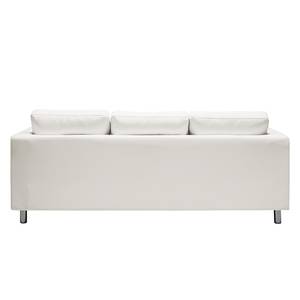 Sofa Wyke II (3-Sitzer mit Hocker) Kunstleder - Weiß