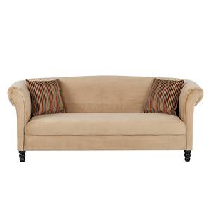 Sofa Aviva (3-Sitzer) Samt Beige