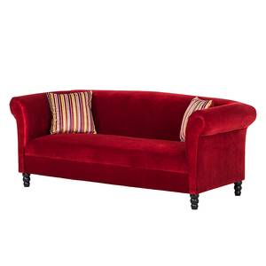 Sofa Aviva (3-Sitzer) Samt Rot