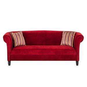 Sofa Aviva (3-Sitzer) Samt Rot