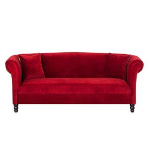 Sofa Aviva (3-Sitzer) Samt Rot