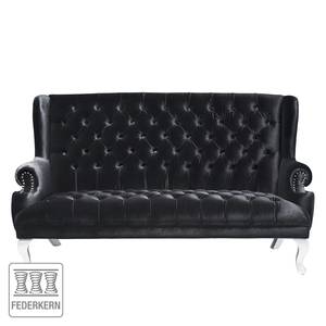 Sofa Barocco Black Samt Schwarz