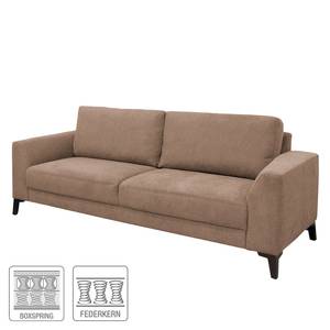 Boxspringsofa Bemavo (2,5-Sitzer) Webstoff - Braun