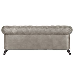 Sofa Benavente (3-Sitzer) Antiklederoptik Silber