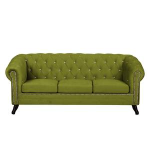 Sofa Benavente I (3-Sitzer) Microfaser Grasgrün